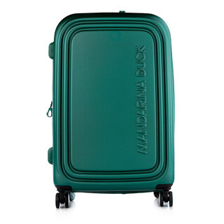 Велика валіза Mandarina Duck LOGODUCK на 103 з розширенням з полікарбонату Смарагдовий